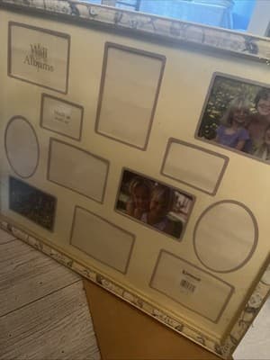 Intercraft Frame People Multipicture Wall Album 12 Photo Yellow Background 16x20 - Thumbnail 2