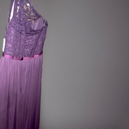 Dress From David’s Bridal Size 6 Plum One Shoulder And Ankle Length - Thumbnail 2