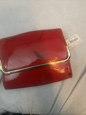 ForevEr 21 New Red Clutch Handbag With Gold Accents NWT and Black Marks - Image 1