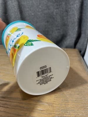 Lemons 75oz “Bring Your Own Sunshine” Party Plastic Tumbler Cup W Lid & Straw - Thumbnail 5