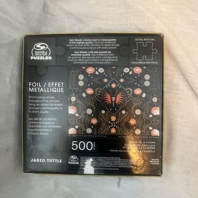 Jared Tuttle WILD HEART Gold Foil Jigsaw Puzzle 500 PC Tiger Snakes with Poster - Thumbnail 4