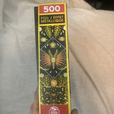 Jared Tuttle WILD HEART Gold Foil Jigsaw Puzzle 500 PC Tiger Snakes with Poster - Thumbnail 5