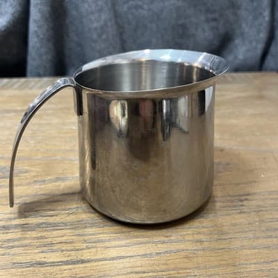 20 ounce KRUPS #18-8 Stainless Steel Cappuccino Milk FROTHING PITCHER - Image 1