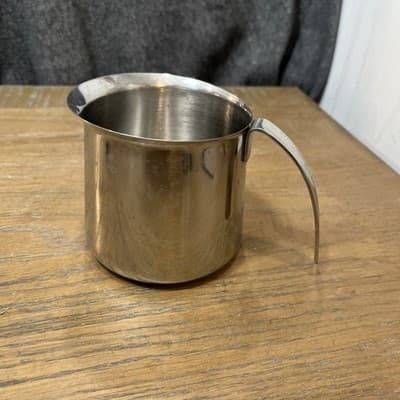 20 ounce KRUPS #18-8 Stainless Steel Cappuccino Milk FROTHING PITCHER - Thumbnail 4