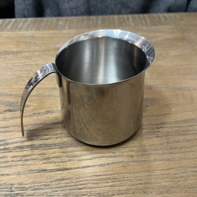 20 ounce KRUPS #18-8 Stainless Steel Cappuccino Milk FROTHING PITCHER - Thumbnail 2