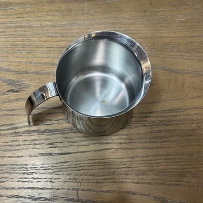 20 ounce KRUPS #18-8 Stainless Steel Cappuccino Milk FROTHING PITCHER - Thumbnail 3