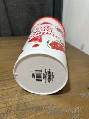 Watermelon 75oz “Hello Sweet Summer” Party Plastic Tumbler Cup W/Lid & Straw - Thumbnail 5