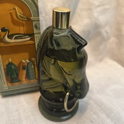Avon pony decanter Leather after shave. Full bottle with box, 4 fl oz - Thumbnail 4