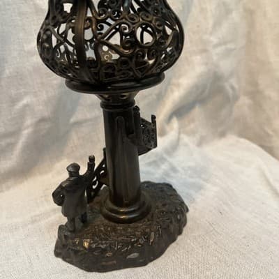 VTG Plastic Candle Holder with Sailor - Thumbnail 3