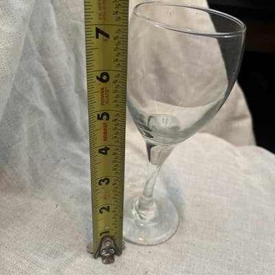 Clear Wine Glass, Height:7, Width:2 3/4 - Thumbnail 2