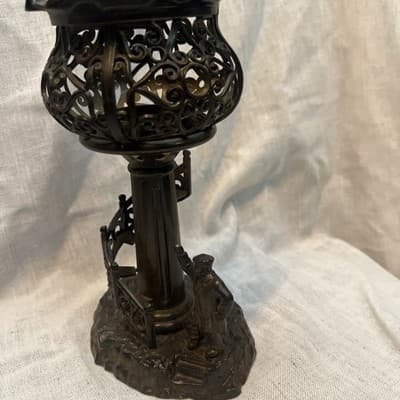 VTG Plastic Candle Holder with Sailor - Thumbnail 2