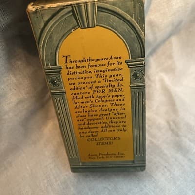 Avon pony decanter Leather after shave. Full bottle with box, 4 fl oz - Thumbnail 3