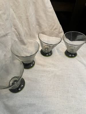 Halloween Monster Eyes Glasses Lot Of 4 Kleiner Feigling Vodka Spooky Barware - Thumbnail 5