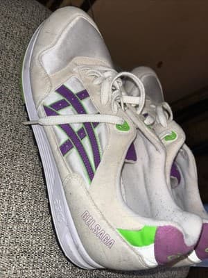 READ Asics GelSaga White/Purple 1193A071 Running Shoes Sneakers Men's 12 - Thumbnail 2
