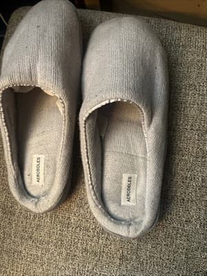 AEROSOLES WOMEN GRAY SLIPPERS WITH MEMORY FOAM SIZE XLARGE 9.5/10.5 - Image 1