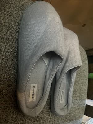 AEROSOLES WOMEN GRAY SLIPPERS WITH MEMORY FOAM SIZE XLARGE 9.5/10.5 - Thumbnail 3