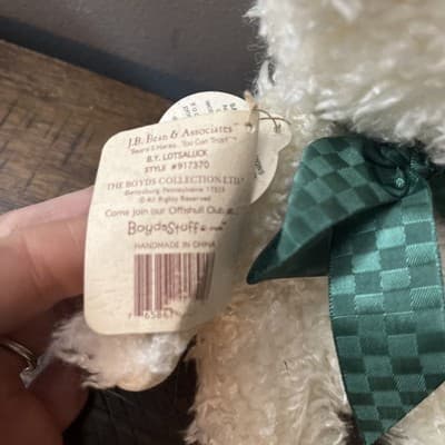 Boyd's Bears TJ Best Dressed Lotsaluck Shamrock 10" Teddy Bear style # 917370 - Thumbnail 3