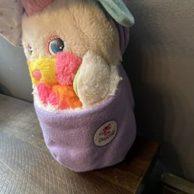Popples Colorful Plush Stuffed Animal Small Size with Purple Pouch - Thumbnail 2