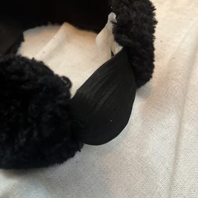 Hair Accessories Soft Faux Fur Headband Plush Warm Turban Headwrap Fuzzy Elegant - Thumbnail 2