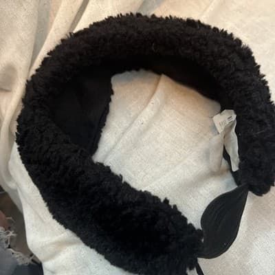 Hair Accessories Soft Faux Fur Headband Plush Warm Turban Headwrap Fuzzy Elegant - Thumbnail 3