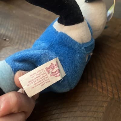 Lisa Frank 8” PANDA PAINTER Beanie Bear Plush Vintage - Thumbnail 5