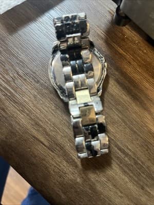 Gruen Two Toned Quartz Women’s Watch Black Face SR626SW Needs Battery - Thumbnail 4