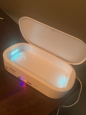 NuvoMed Portable UV Sterilizer for Mobile Phones, Etc + 2x Mobile Charging Ports - Thumbnail 2