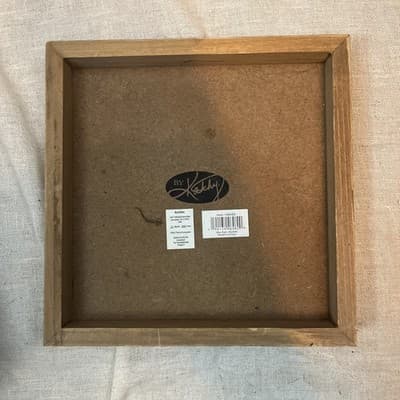 NEW!~PRIMITIVE WOOD BOX SIGN "I Love You A Bushel And A Peck" Wall Art~8”x8” - Thumbnail 2