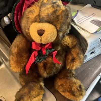 Dan Dee Collectors Choice Christmas Bear with Stand - Image 1