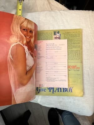 PLAYBOY MAGAZINE OCTOBER 1968, MAJKEN HAUGEDAL CENTERFOLD, VERY GOOD - Thumbnail 2