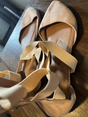 Epicstep Women’s Ballet Flats With Strap An Zip Up Ankle Size Nine Peach - Thumbnail 3