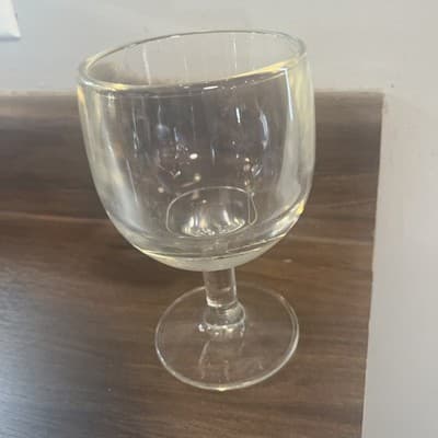 Marimekko Syksy glass goblet. 3.5 × 6.5' Heavy! - Thumbnail 3