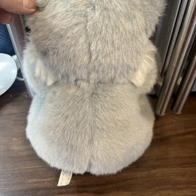 Cute Gray Vintage Kitty Cat Plush Toy - Thumbnail 3