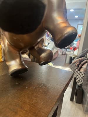 Decorative Gold Elephant Resin 12”L X 12”H X 8” W Very Detailed And Heavy - Thumbnail 6