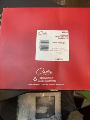 Carlton Cards Golden Gallery 20 Cards/21 Envelopes - Thumbnail 2