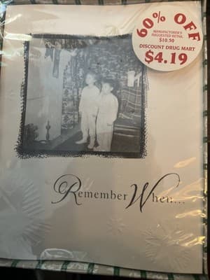 Christmas From Plus Mark Ink 18 Cards And Envelopes Two Boys Looking At Stocking - Image 1