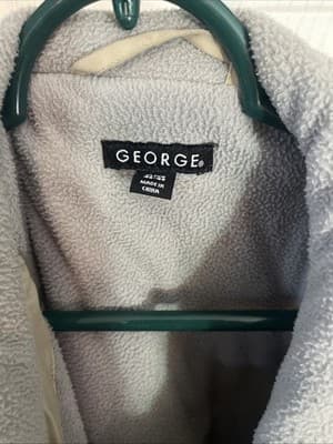 Men’s Collared Jacket Grandpa Core Beige Windbreaker Fleece Lined XL - Thumbnail 3