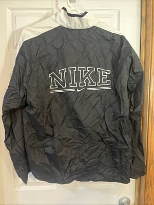 Vintage Nike Windbreaker Black Large Men’s - Thumbnail 2