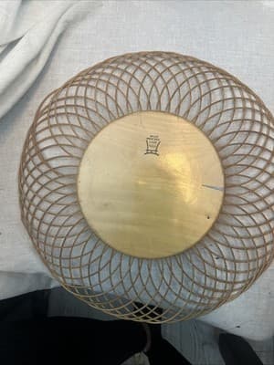 Japanese Style Braided/Woven Straw Basket, Country Farmhouse Fruit/Bread Bowl - Thumbnail 2