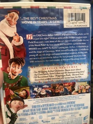 Arthur Christmas (DVD, 2011) - Thumbnail 2