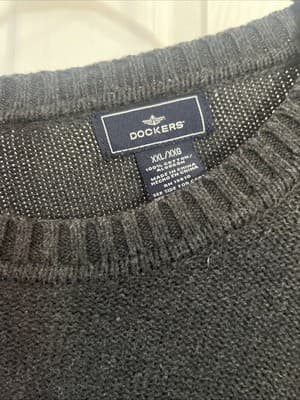MEN'S DOCKER'S GRAY MULTI-COLORED 100% COTTON SWEATER SIZE XXLARGE - Thumbnail 2