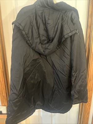 Image First Women’s 3XL NYLON puffer Winter Jacket With Hood Zip Up Black - Thumbnail 5