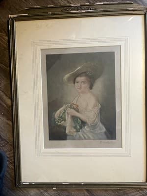 London Published In 1913 Printed By G.Hart Vintage On Canvas Framed Original - Image 1