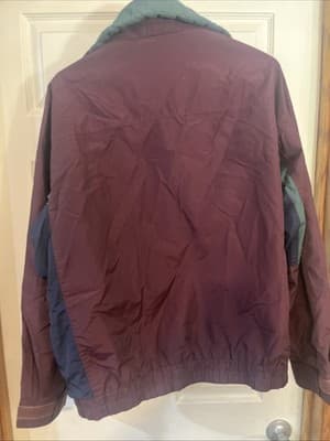 Vintage Columbia Bugaboo Jacket Maroon Burgundy Men's XL Windbreaker Coat - Thumbnail 4