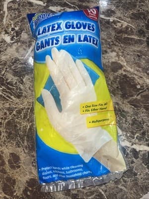 2x Scrub Buddies Nitrile Cleaning Gloves - pack of 10 One Size Multipurpose - Image 1