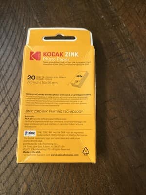 Kodak 2x3” Premium Zink Photo Paper - 20 Sheets Sticky-Backed Photo Paper - Thumbnail 3