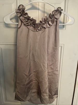 Silk Ruffed Beige Women - Image 1