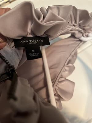 Silk Ruffed Beige Women - Thumbnail 3