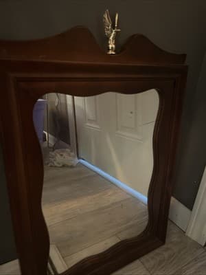 Vintage Eagle Mirror Ma-Leck Woodcrafts WingateNC Colonial Early American Style - Thumbnail 2