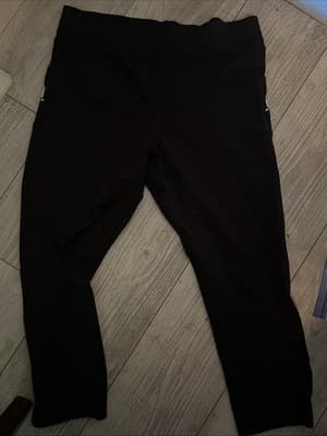 Moeben Black Women’s Leggings Calf Length With Pockets Size Medium - Thumbnail 4